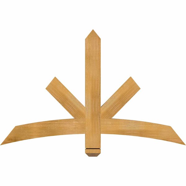 Ekena Millwork Alberta Rough Sawn Timber Gable Bracket, Western Red Cedar, 48"W x 30"H x 2"D x 4"F, 15/12 Pitch GBW048X30X0204ALB00RWR - main